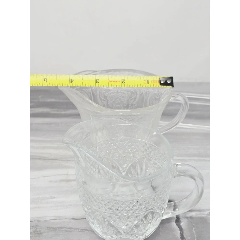 Cristal D'Arques Antique Creamer Cream‎ Pitcher With An Extra!